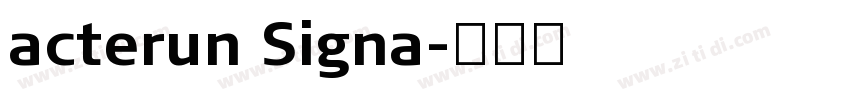 acterun Signa字体转换